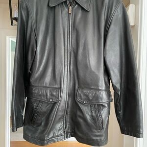 Vintage Coach Women’s Black Leather Jacket Size L